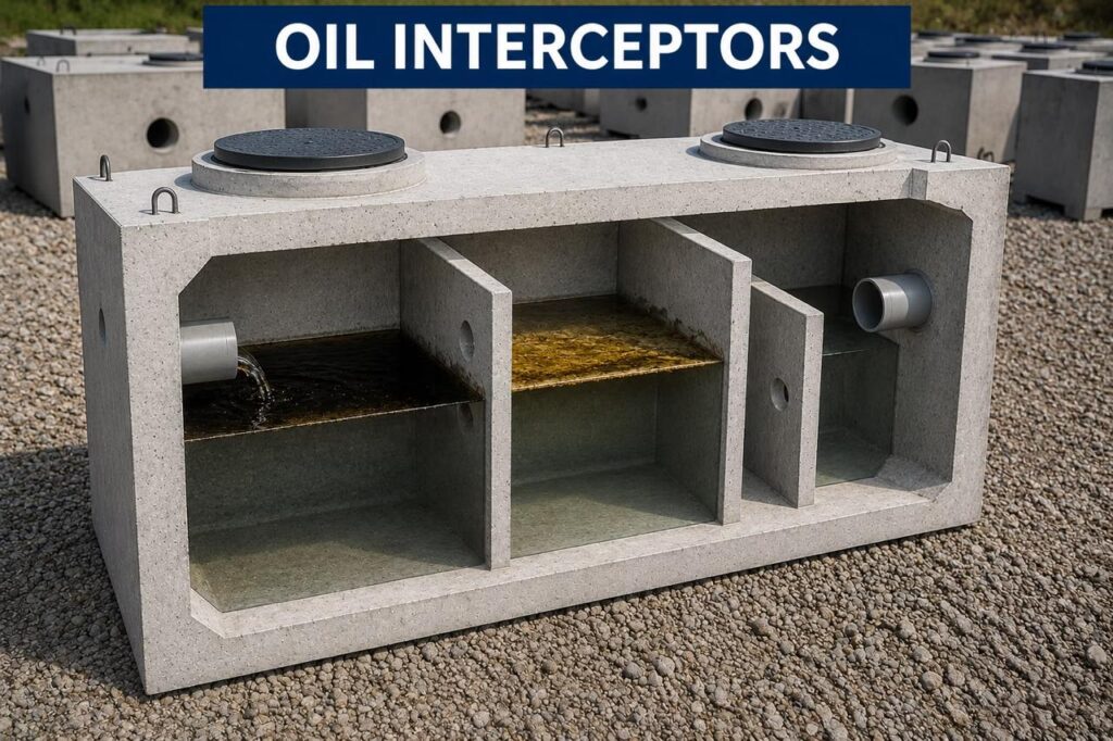 Precast concrete Oil Interceptors